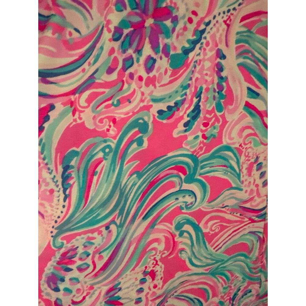 RARE Lilly Pulitzer Maxine Dress Midi Prosecco Pink Don't Be Jelly Dress Size 12 - Picture 7 of 11